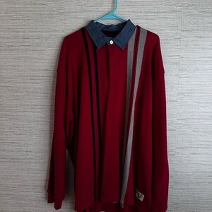 Roundtree & Yorke Varsity Red Polo Shirt